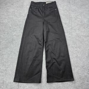 Rag & Bone Jeans Womens 24 Sofie Black High Rise Wide Leg Featherweight Classic